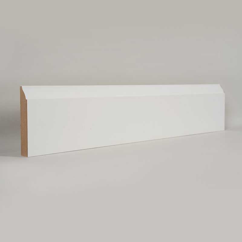 لوح حواف MDF (مجهز بالحشو وأبيض لؤلؤي) 3/5 بوصة × 3 1/4 بوصة