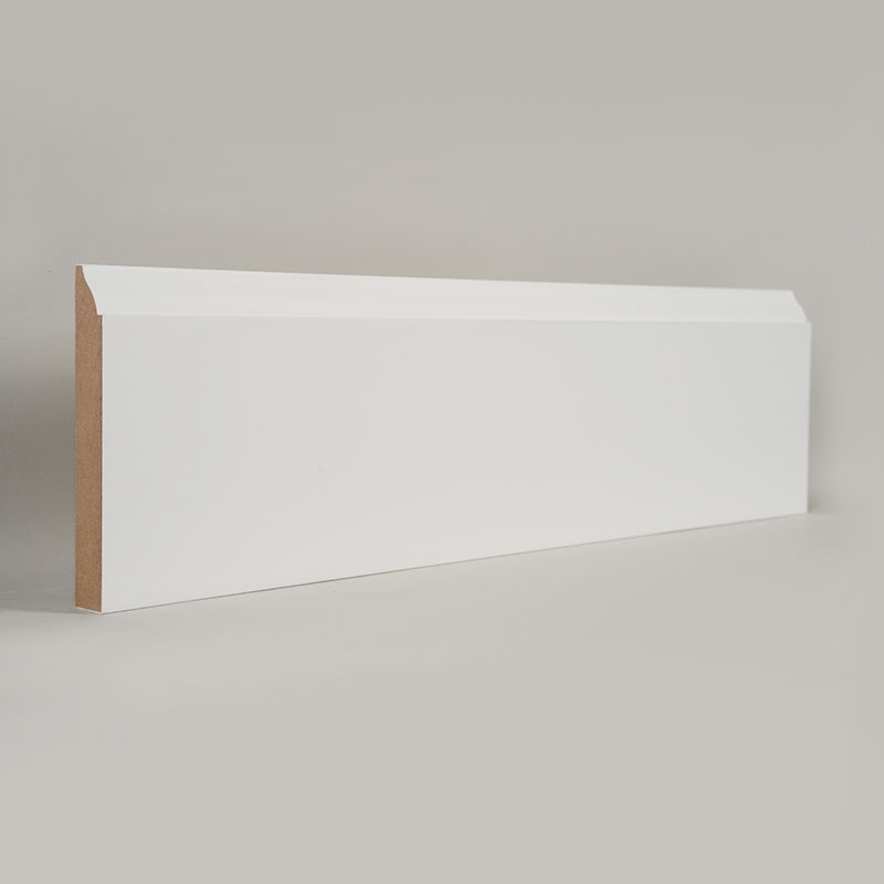 لوح حواف MDF (مجهز بالحشو وأبيض لؤلؤي) 3/5 بوصة × 4 1/4 بوصة