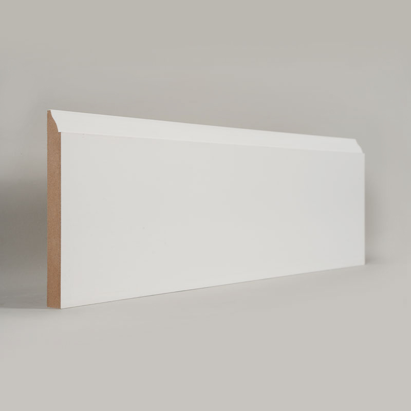لوح حواف MDF (مجهز بالحشو وأبيض لؤلؤي) 3/5 بوصة × 5 1/4 بوصة
