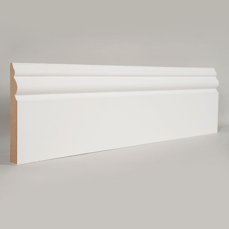 لوح حواف MDF (مجهز بالحشو وأبيض لؤلؤي) 3/5 بوصة × 4 1/2 بوصة