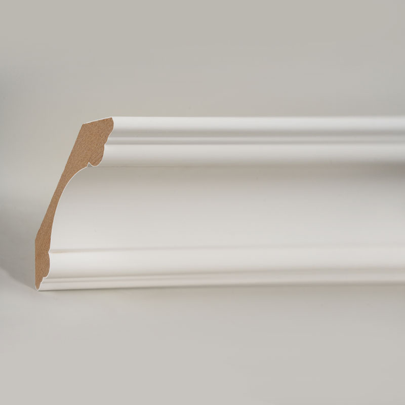 قالب تاج MDF (مجهز بالحشو وأبيض لؤلؤي) 3/4 بوصة × 3 3/8 بوصة