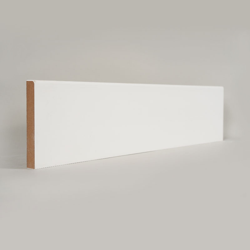 لوح حواف MDF (مجهز بالحشو وأبيض لؤلؤي) 1/2 بوصة × 3 1/2 بوصة